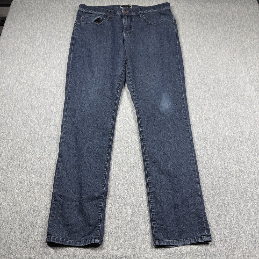 Travis Mathew Jeans Mens 34x31 Dark Wash Straight Leg Stretch Denim Golf